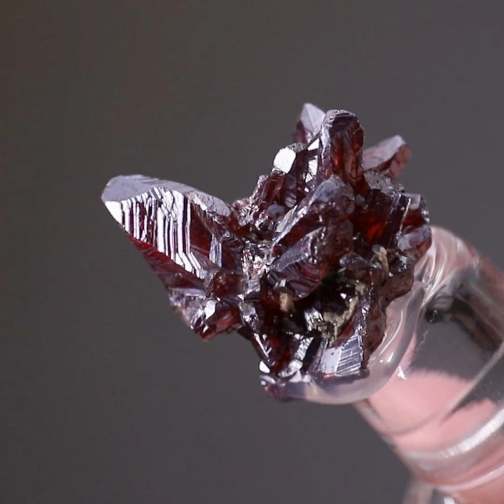 Proustite from Niederschlema, Bad Schlema, Saxony, Germany - image 1