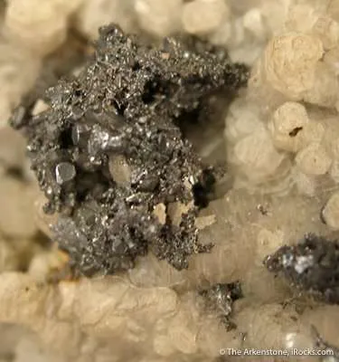 Proustite on Calcite - image 3
