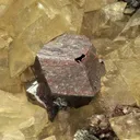 Proustite on Calcite - image 1