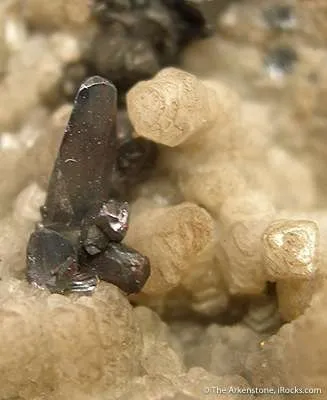 Proustite on Calcite - image 2