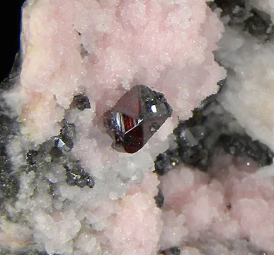 Proustite, Rhodochrosite - image 2
