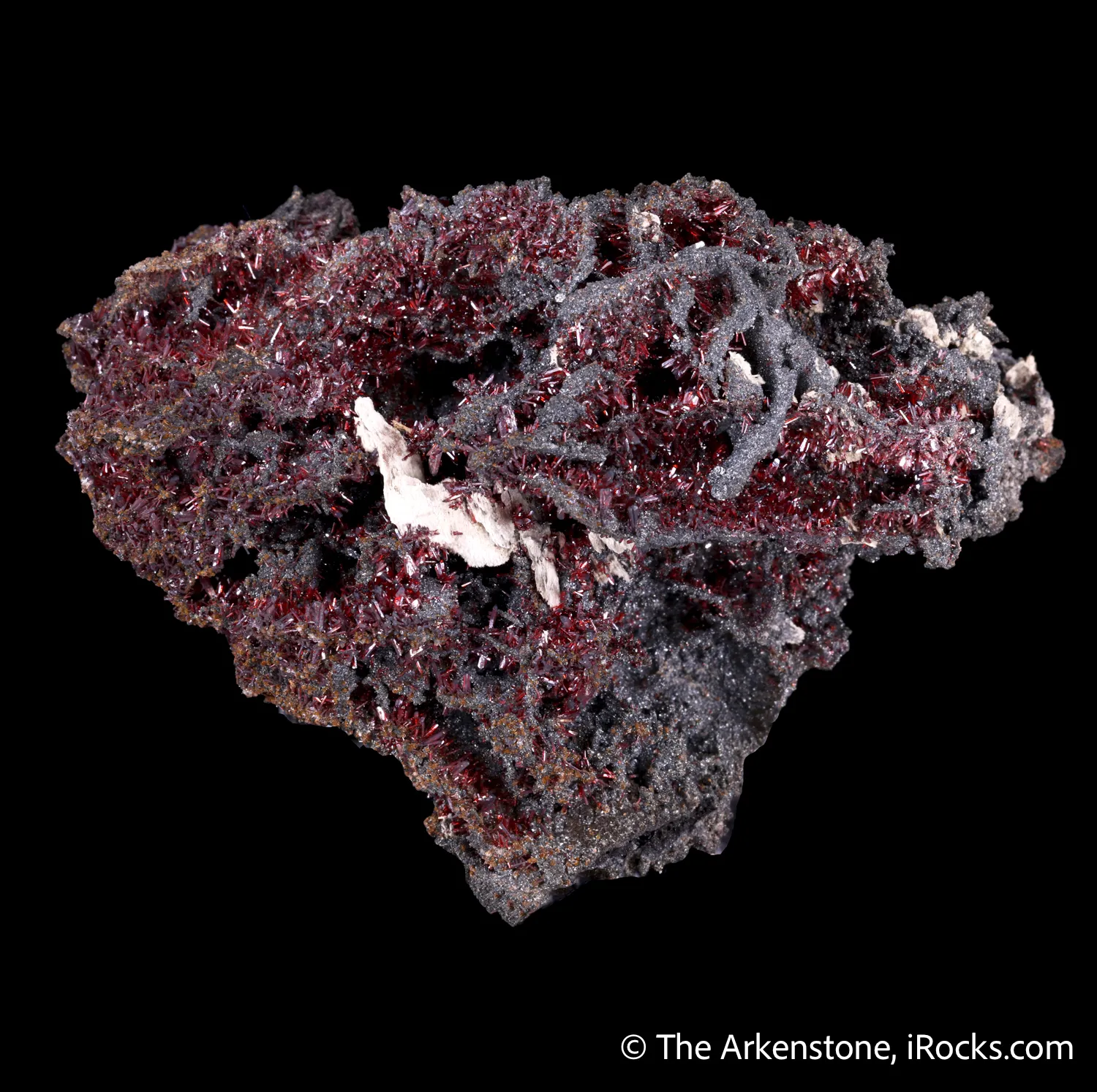 Proustite with Acanthite and Xanthoconite - image 5