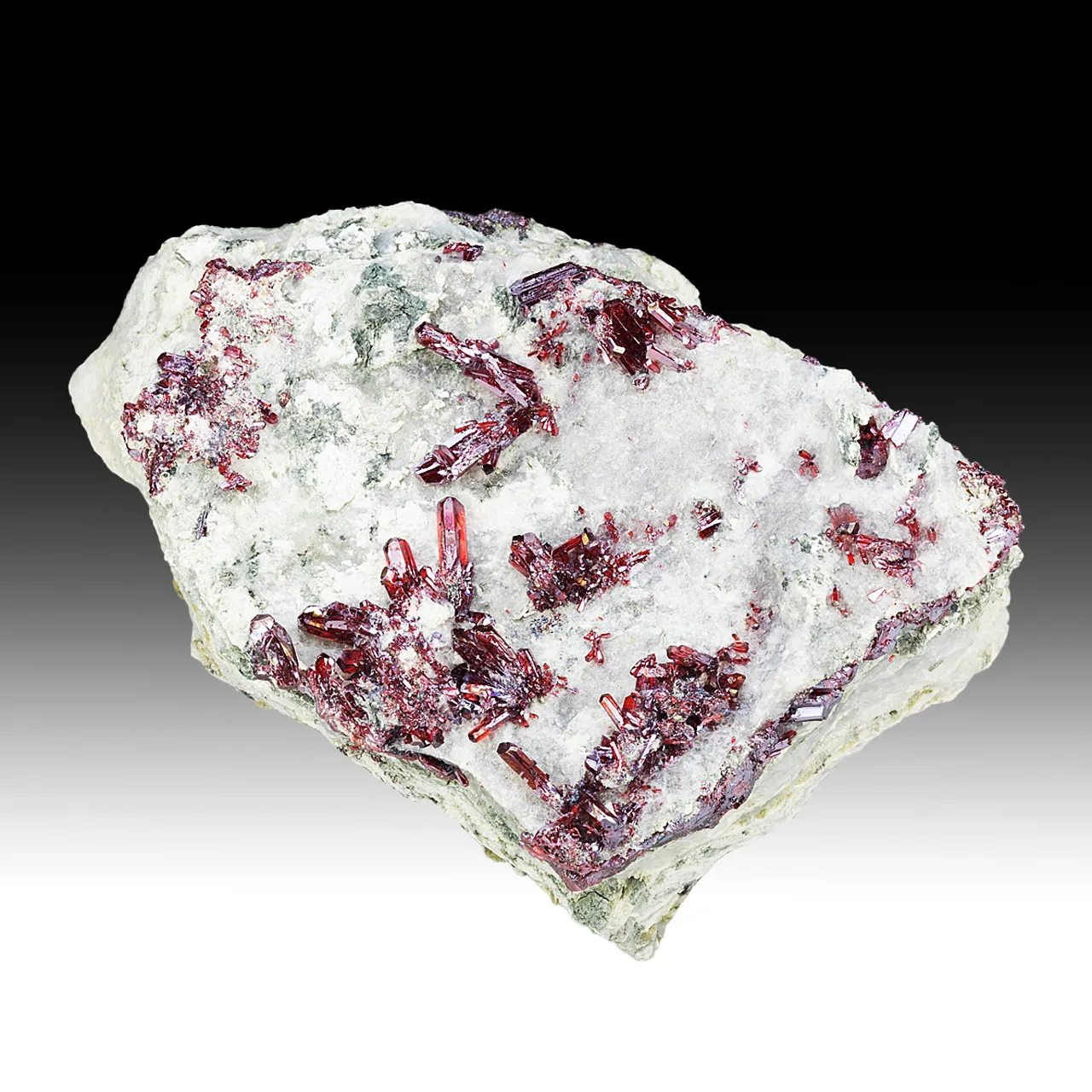 Proustite with Calcite - image 2