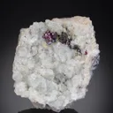 Proustite with NATIVE Arsenic on Calcite - image 1