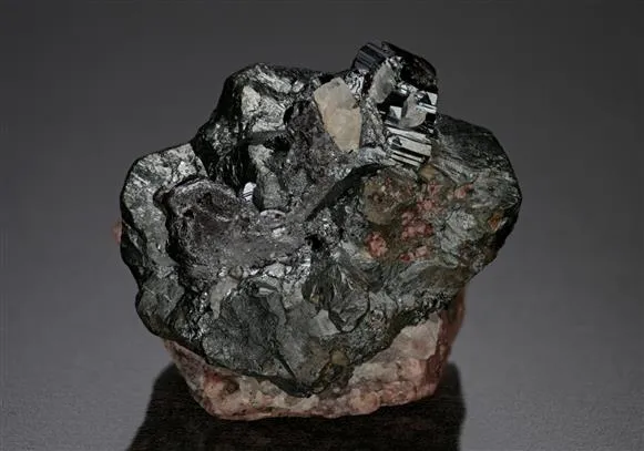 Proustite with Pyrargyrite Dolomite and Chalcopyrite - image 1