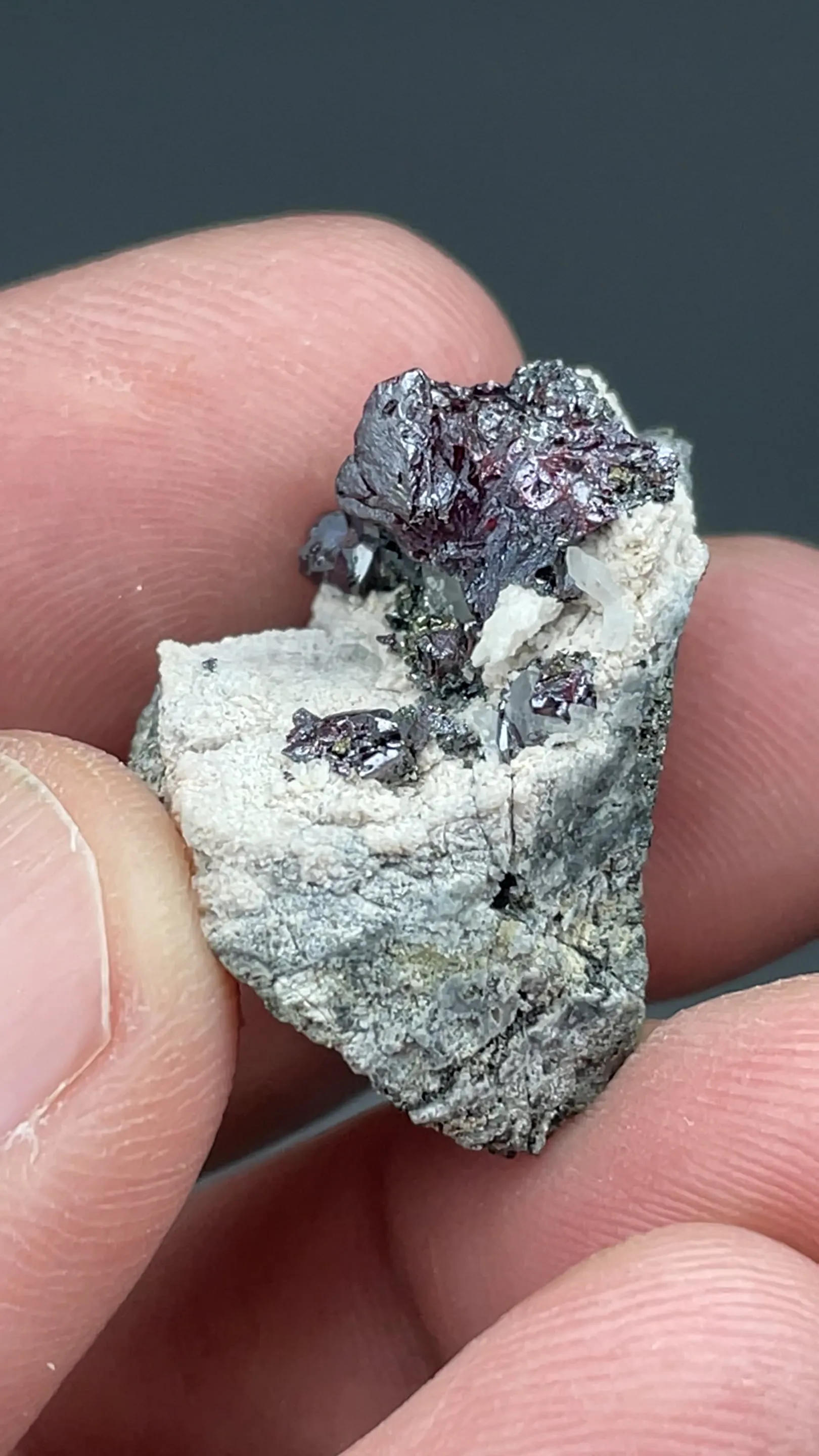 Proustite with Pyrite, Quartz - image 2