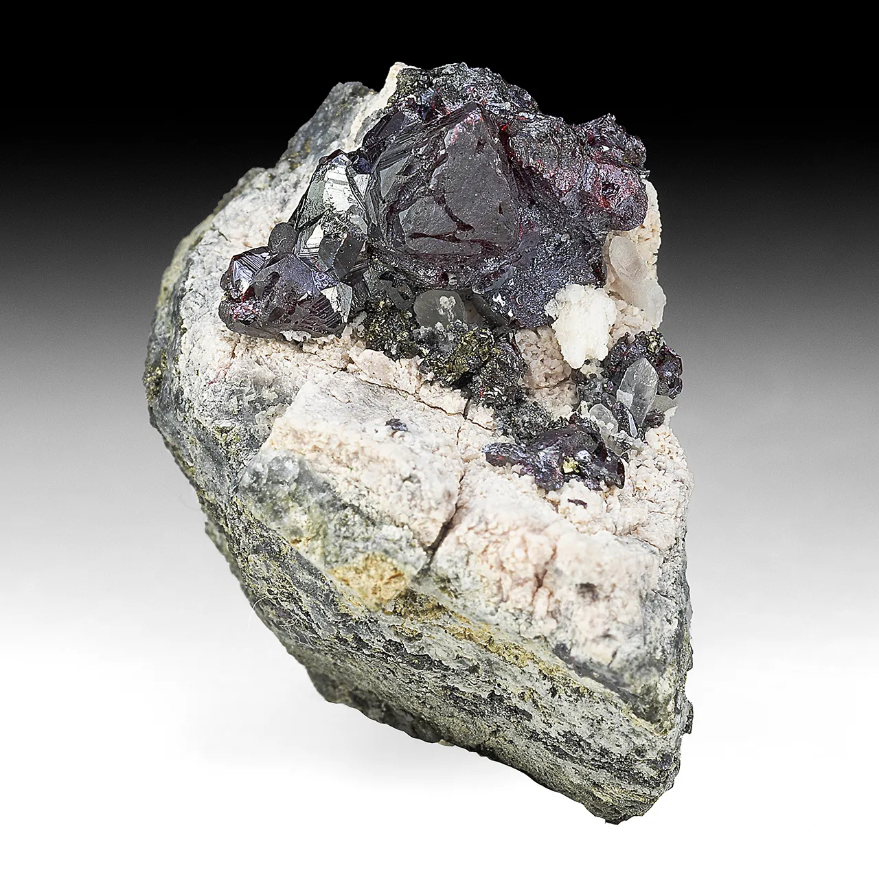 Proustite with Pyrite, Quartz - image 1