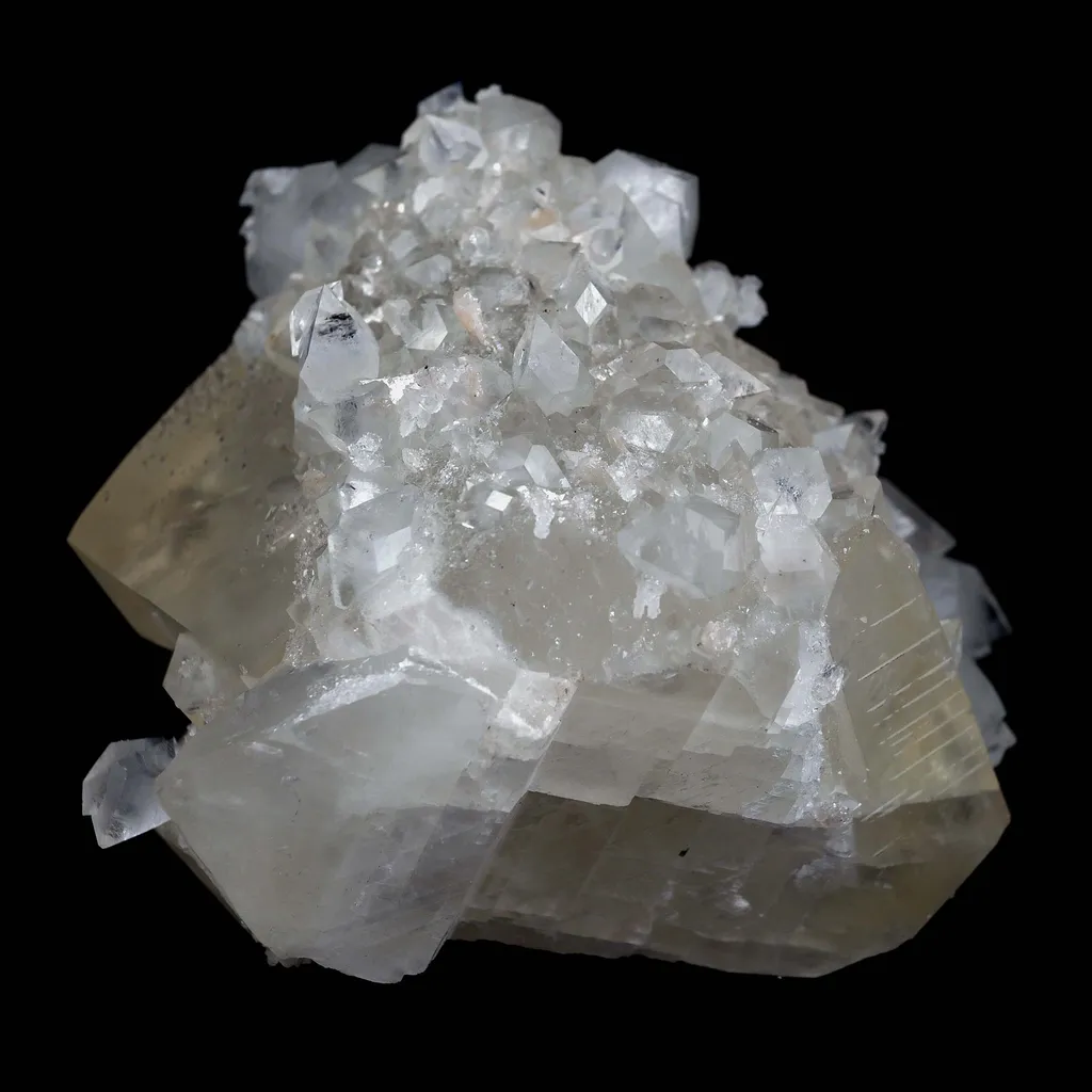 Pseudo Calcite with Apophyllite Natural Mineral Specimen - image 5
