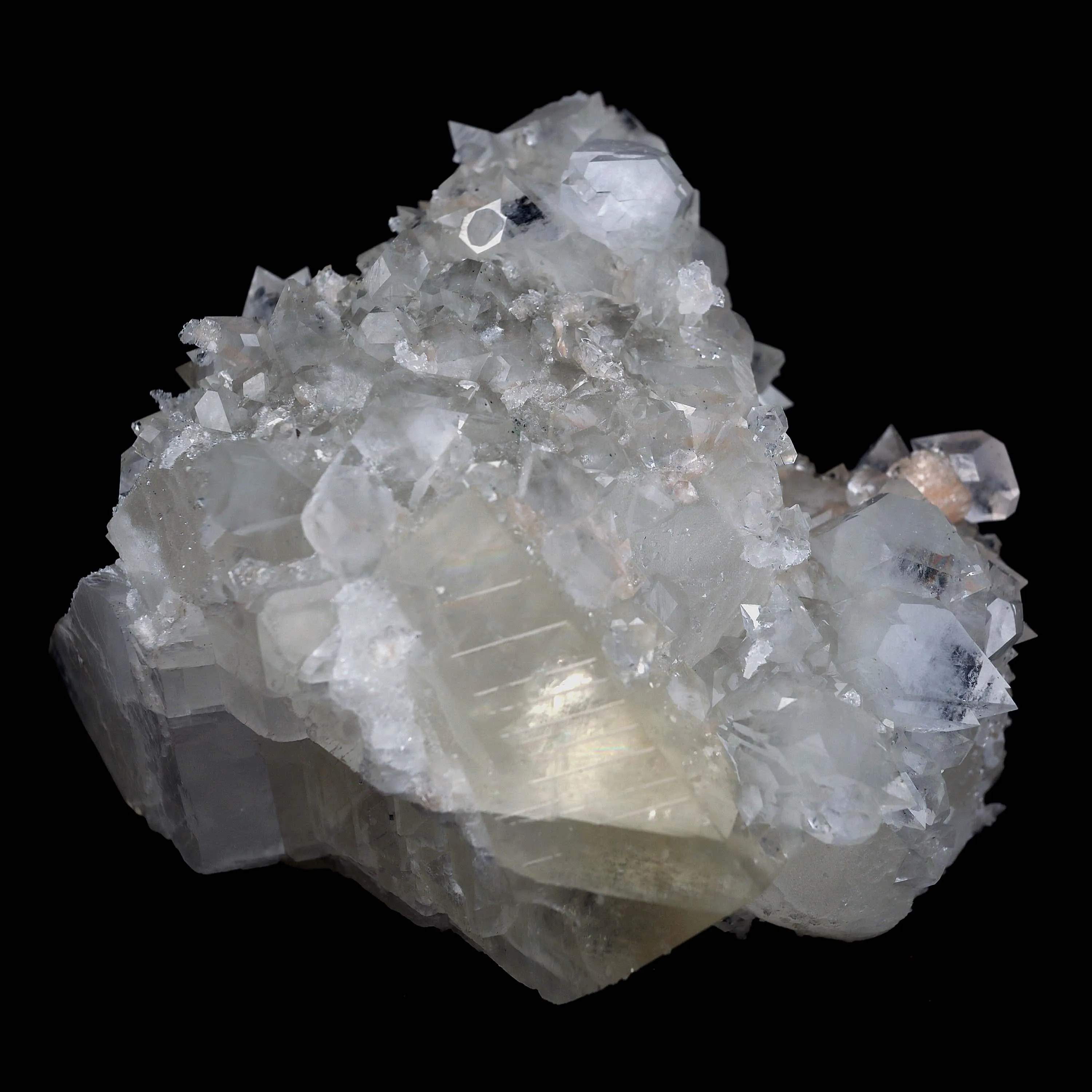 Pseudo Calcite with Apophyllite Natural Mineral Specimen - image 6