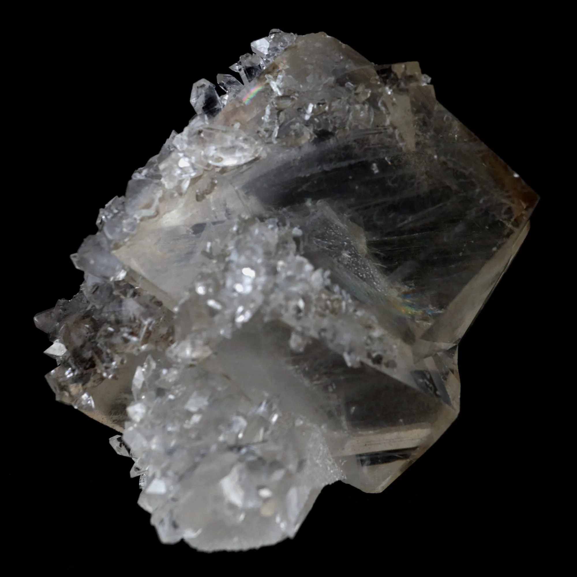Pseudo Calcite with Apophyllite Natural Mineral Specimen - image 1