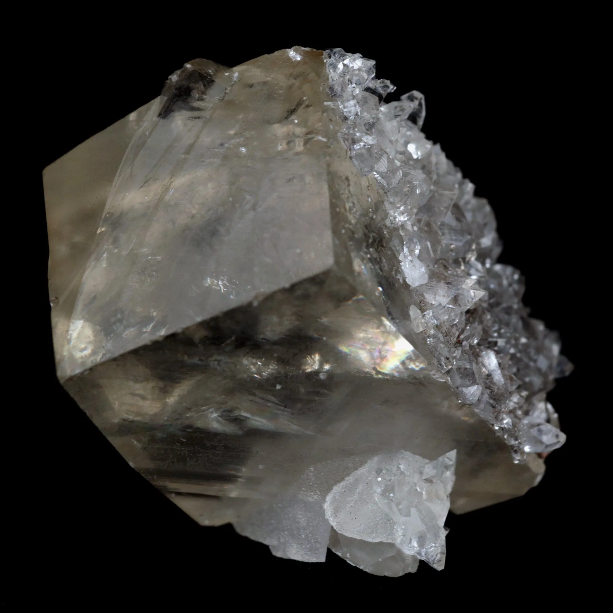 Pseudo Calcite with Apophyllite Natural Mineral Specimen - image 5