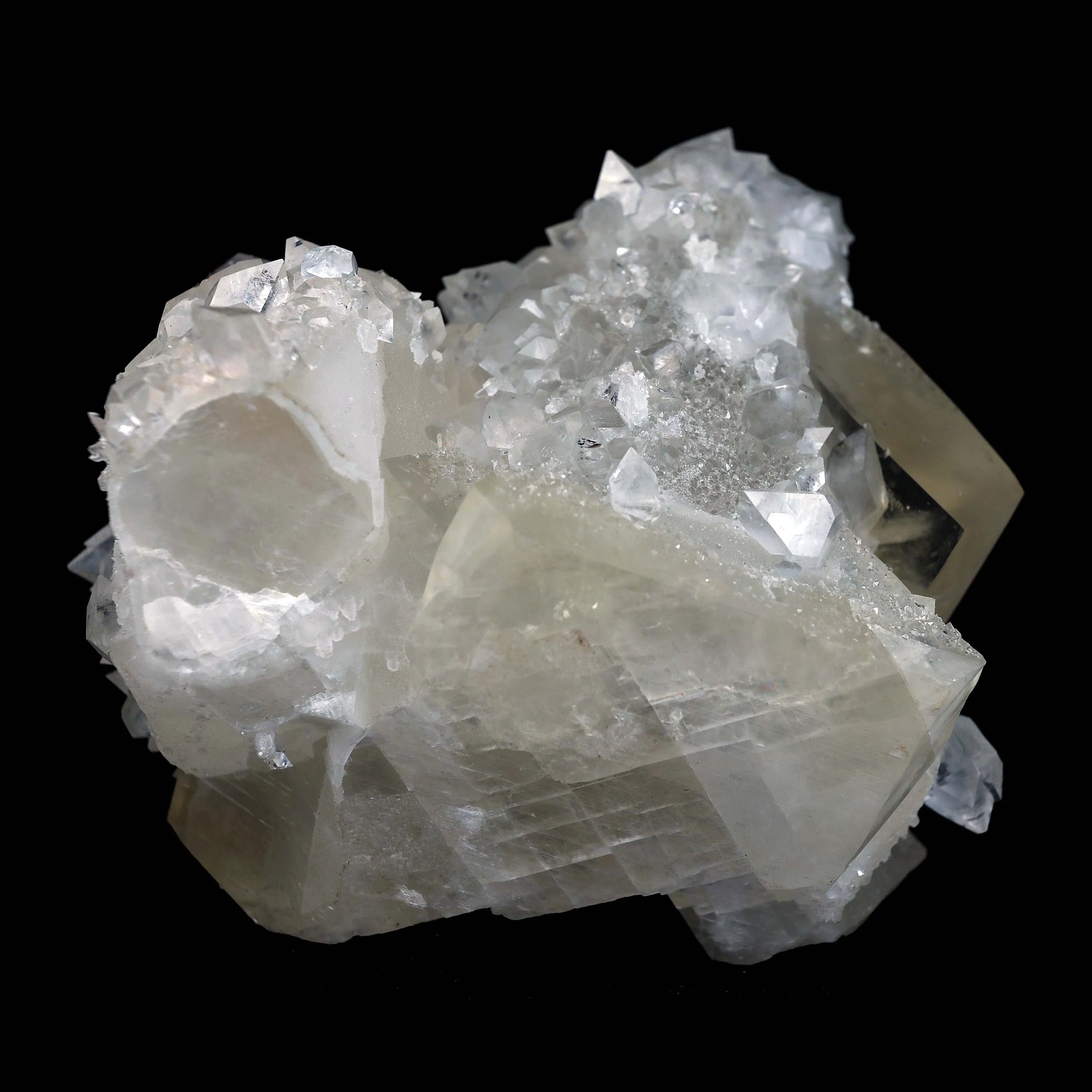 Pseudo Calcite with Apophyllite Natural Mineral Specimen - image 9