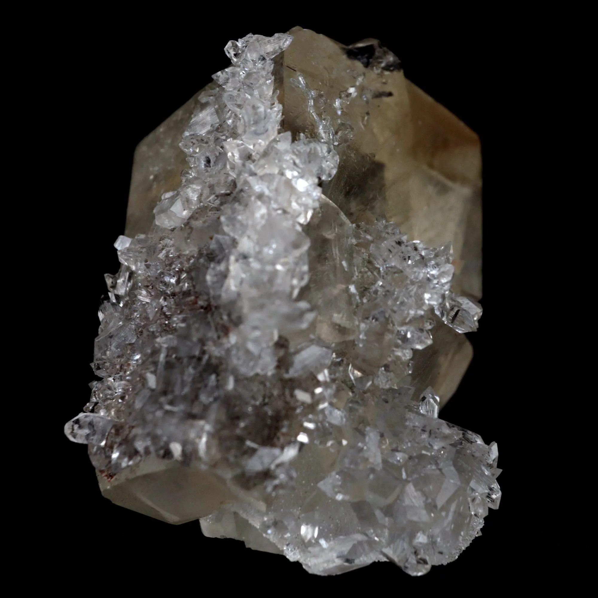 Pseudo Calcite with Apophyllite Natural Mineral Specimen - image 3