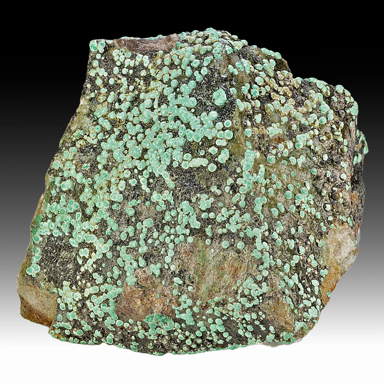 Pseudomalachite  (laquered surface) - image 1