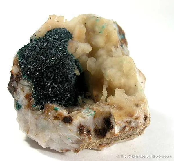 Pseudomalachite on Chalcedony image