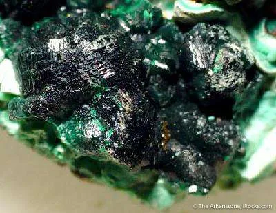 Pseudomalachite on Chrysocolla image