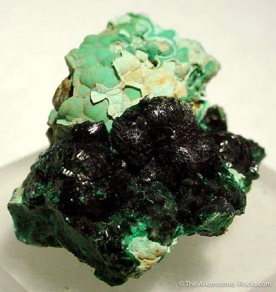 Pseudomalachite on Chrysocolla - image 2