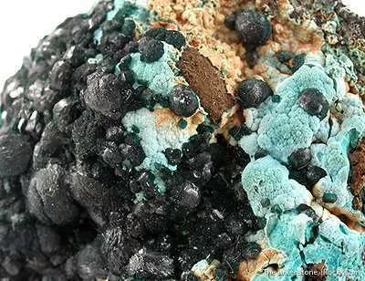 Pseudomalachite on Chrysocolla - image 3