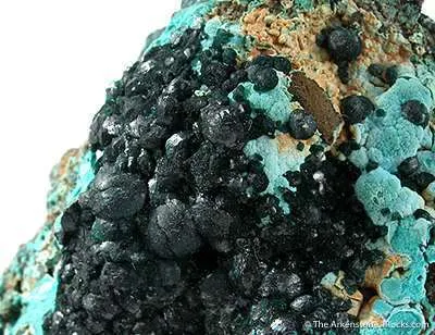 Pseudomalachite on Chrysocolla - image 2