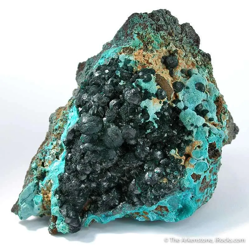 Pseudomalachite on Chrysocolla image