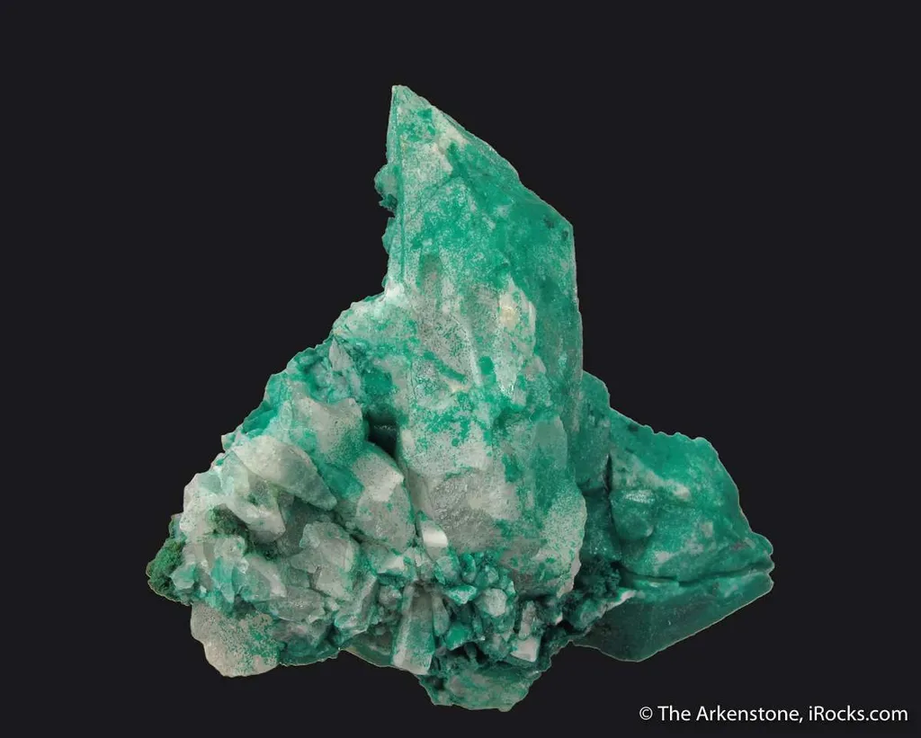 Pseudomalachite on Quartz - image 6