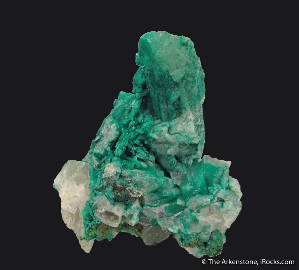 Pseudomalachite on Quartz - image 3
