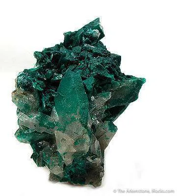 Pseudomalachite on Quartz - image 1