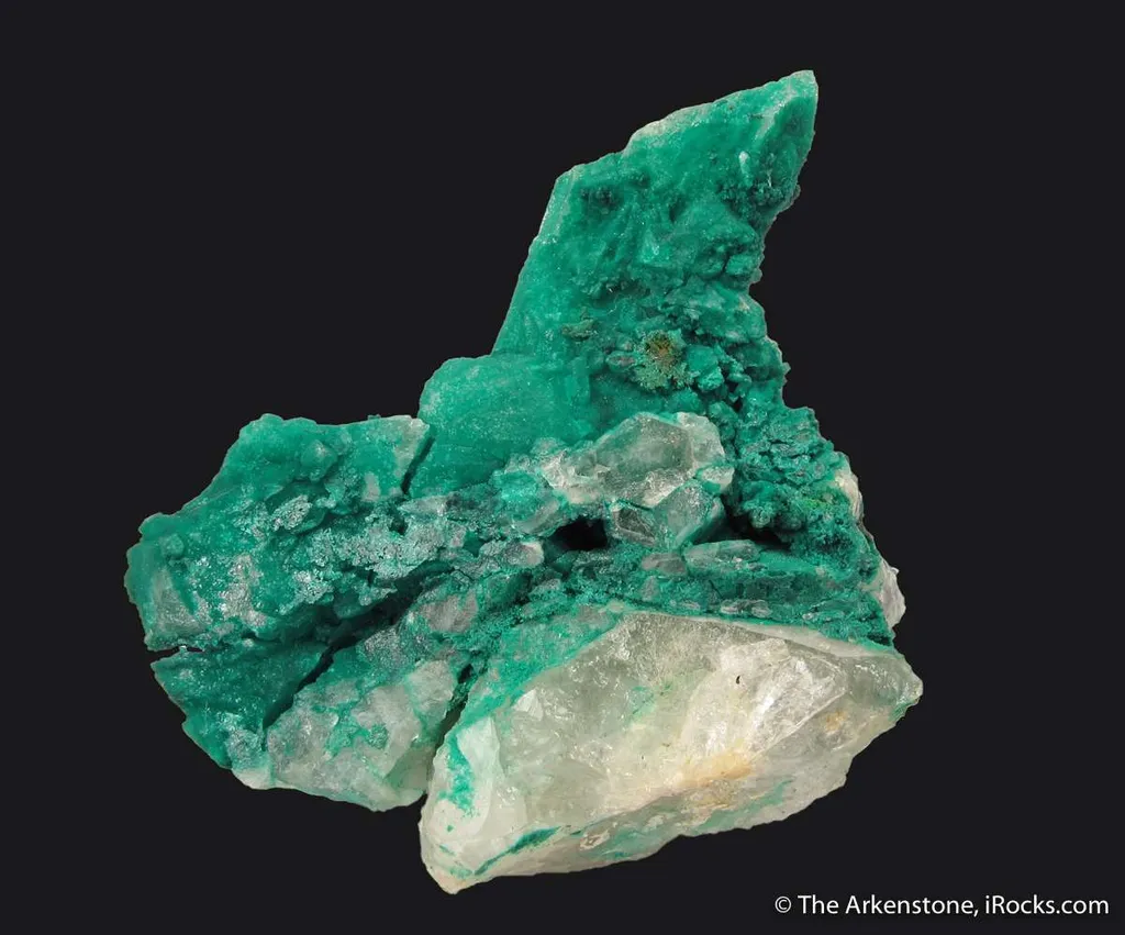 Pseudomalachite on Quartz - image 4