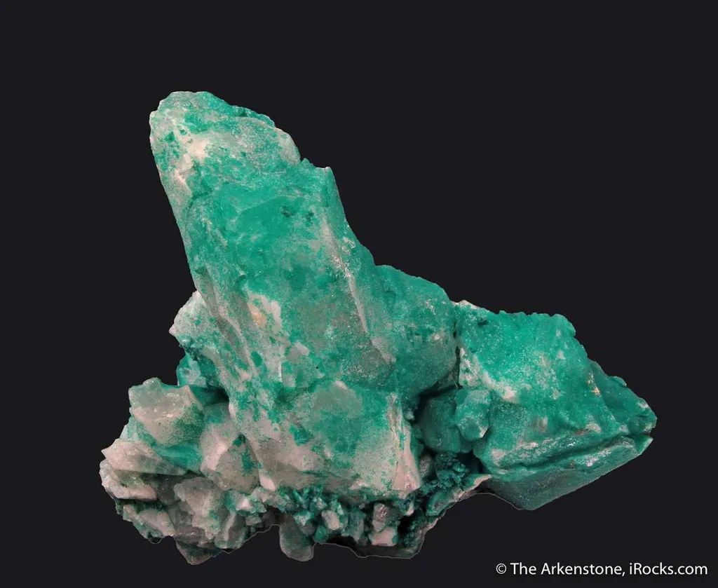 Pseudomalachite on Quartz image