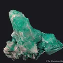 Pseudomalachite on Quartz - image 1