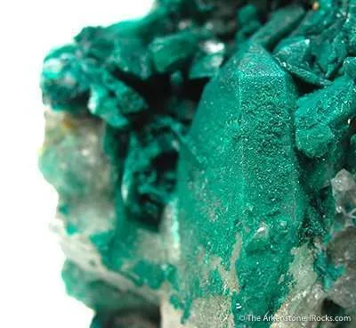Pseudomalachite on Quartz - image 2