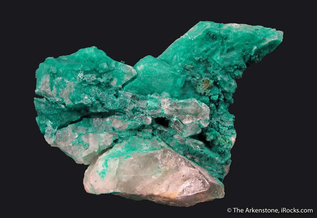 Pseudomalachite on Quartz - image 5
