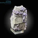 Purple Apatite Bunch on Feldspar - image 1