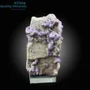 Purple Apatite Bunch on Feldspar - image 2
