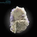 Purple Apatite Bunch on Feldspar - image 3