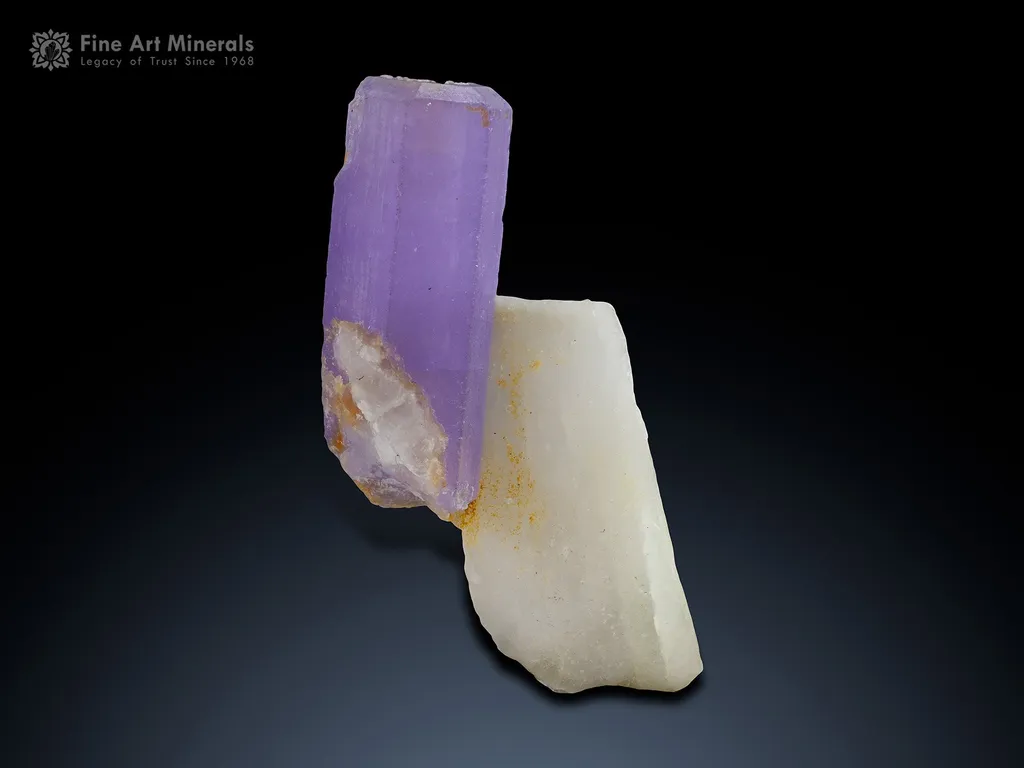 Purple Apatite With Albite from Nuristan Afghanistan image