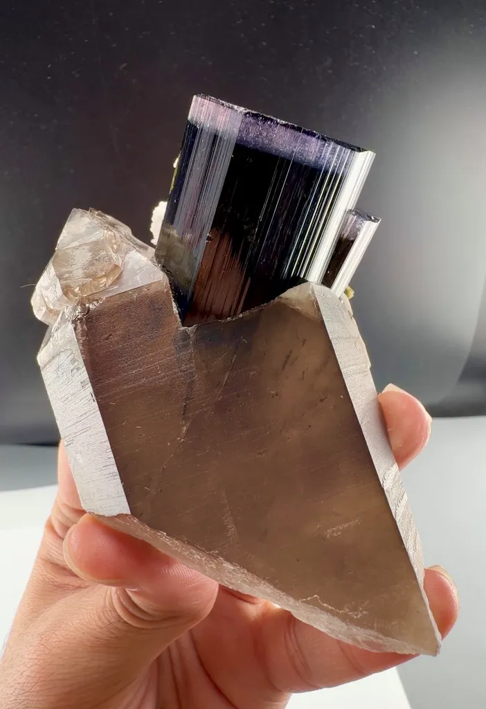 Purple cap Tourmaline from Afghanistan - image 3