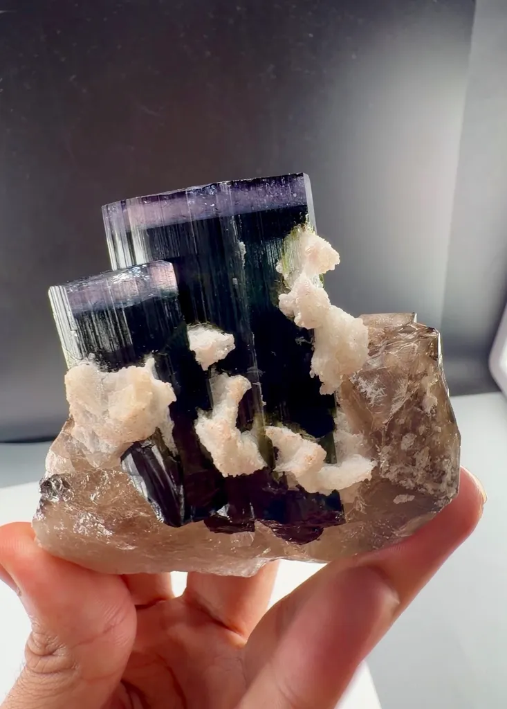 Purple cap Tourmaline from Afghanistan - image 5