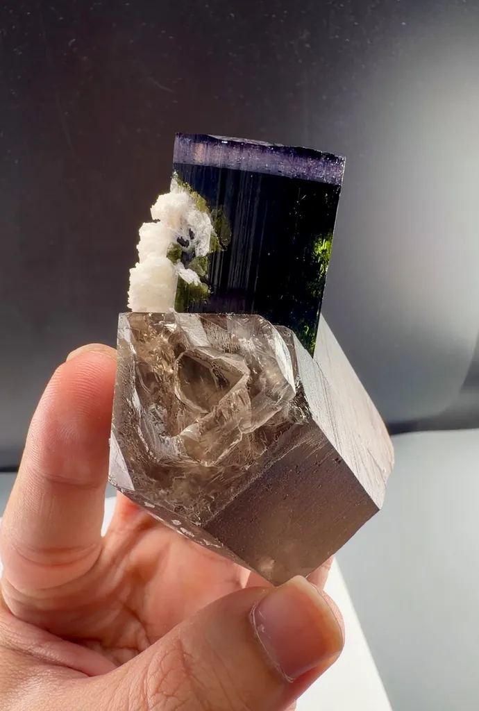 Purple cap Tourmaline from Afghanistan - image 2