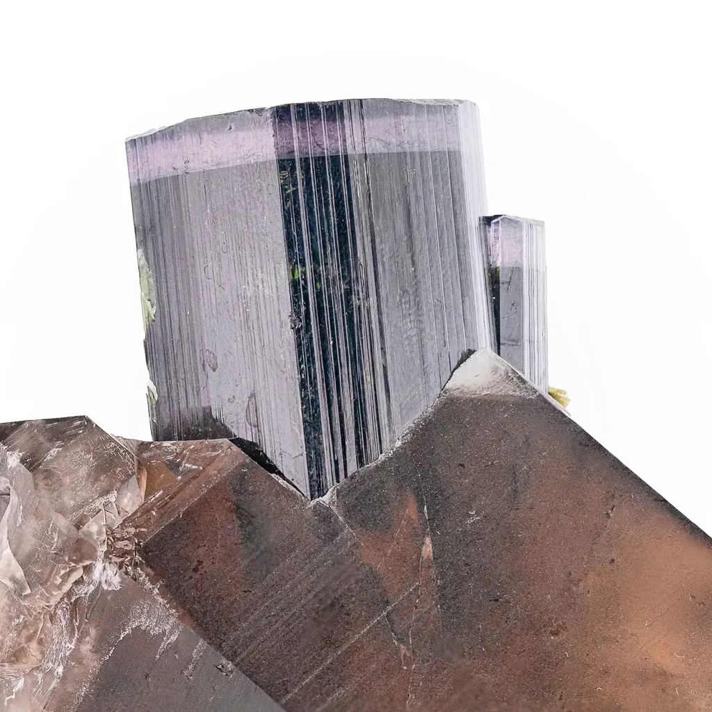 Purple Cap Tourmaline With Quartz - image 2
