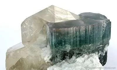 Purple-Capped Tourmaline, Quartz, Albite - image 3