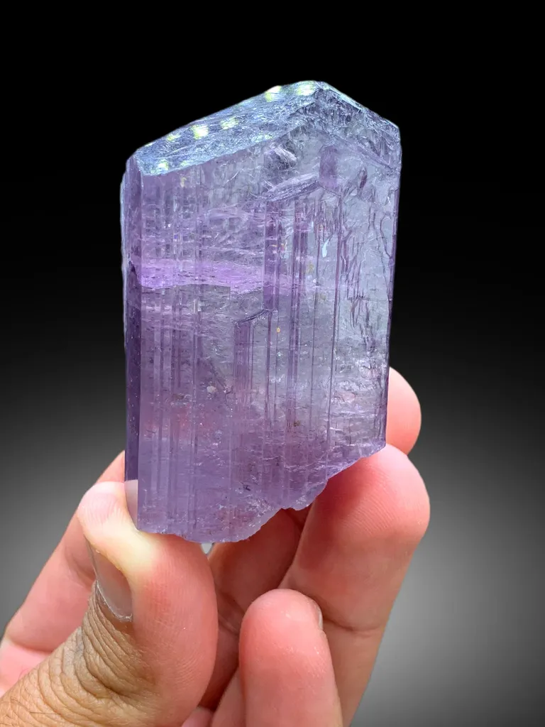 Purple Color Scapolite Crystal from Badakhshan Afghanistan - 101 gram image