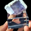 Purple Fluorite and Flaky Calcite Coexist comes from Yaogangxian,Hunan 50*40*35MM - image 1
