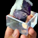 Purple Fluorite and Flaky Calcite Coexist comes from Yaogangxian,Hunan 50*40*35MM - image 2