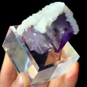 Purple Fluorite and Flaky Calcite Coexist comes from Yaogangxian,Hunan 50*40*35MM - image 3