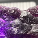 Purple Fluorite Mineral Specimen from Henan Province, Cubic Crystal Cluster - image 3
