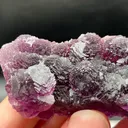 Purple Fluorite Mineral Specimen from Henan Province, Cubic Crystal Cluster - image 1