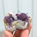 Purple Fluorite With Quartz - image 2