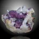 Purple Fluorite With Quartz - image 3