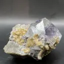 Purple Zoned Fluorite and Calcite from China, Yaogangxian Mine - 10110 - image 2